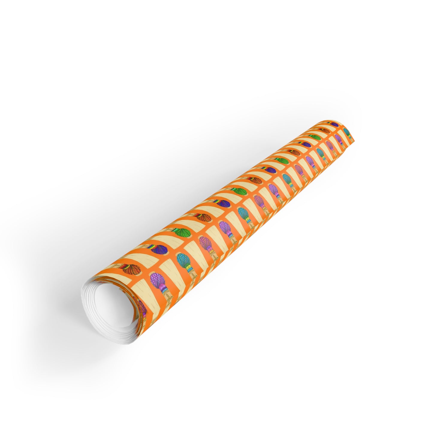 Gift Wrapping Paper Roll in Orange