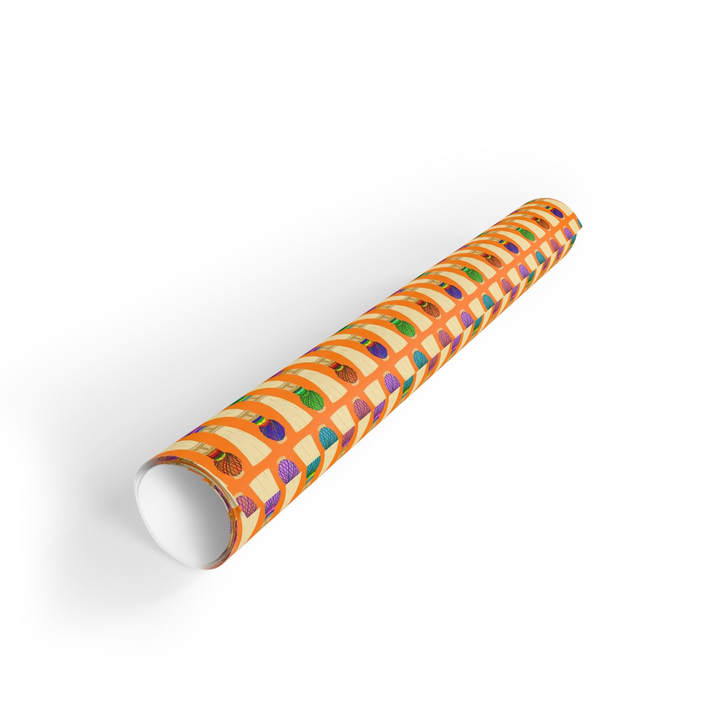 Gift Wrapping Paper Roll in Orange