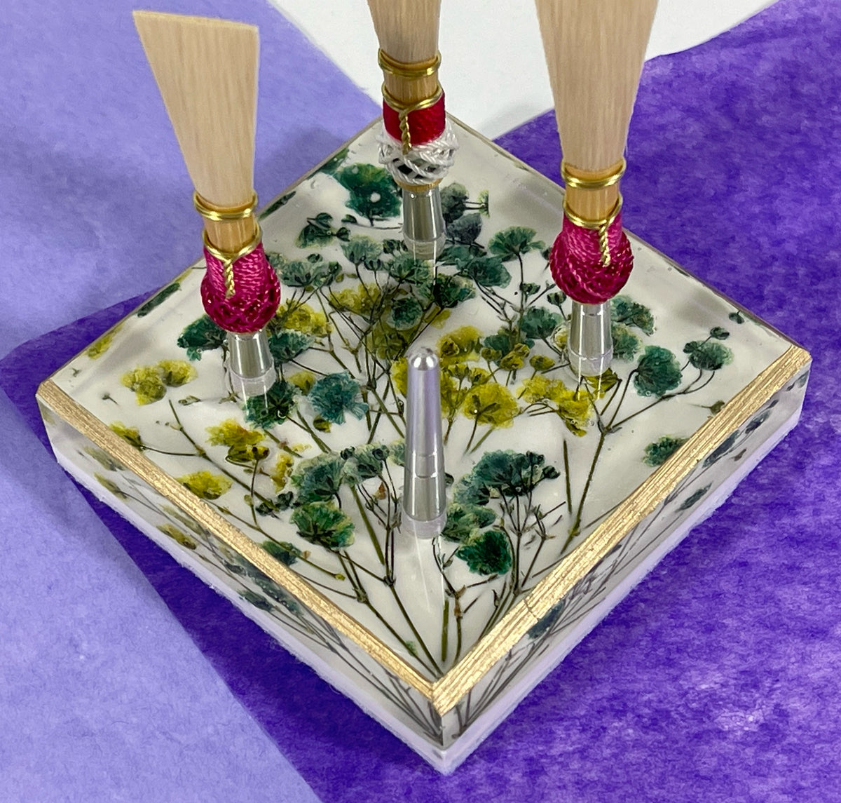 Bassoon Reed Drying Rack 4-pin Floral Drying Rack – Laughing Crow Bassoon Reeds